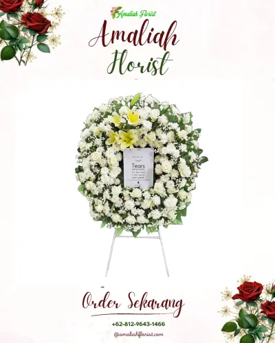 Krans Bunga Duka Cita di Candiretno